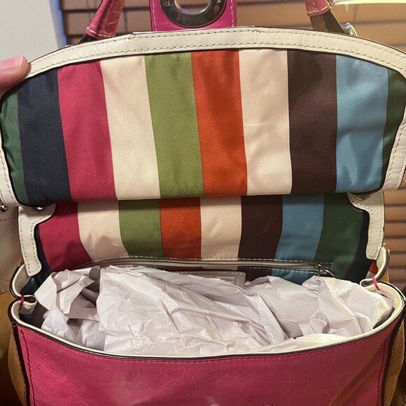 COACH Willis Leather Bag in Pink Colorblock w/ LTD. Edition Legacy Lining 19031 - Picture 2 of 16